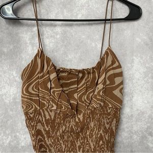 PacSun LA Hearts women’s spaghetti strap Brown crop top size med
